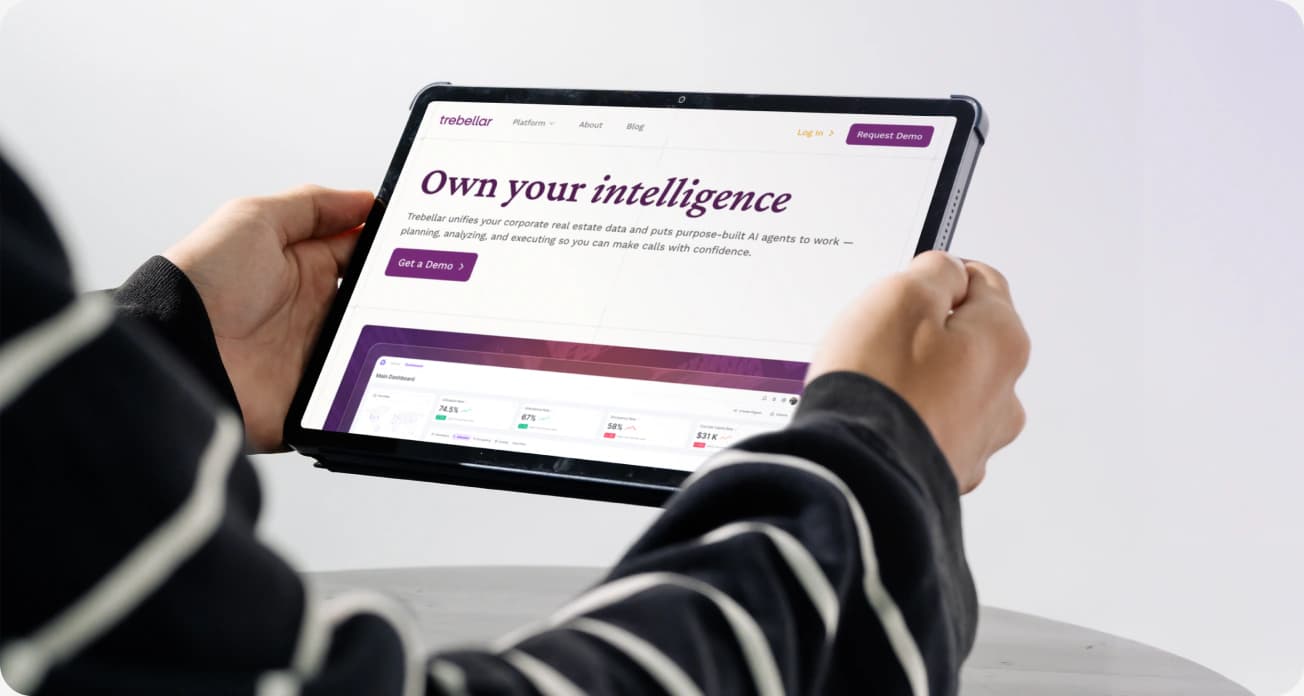 The Trebellar platform on a tablet